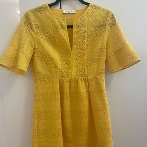 Yellow Sandro Dress
